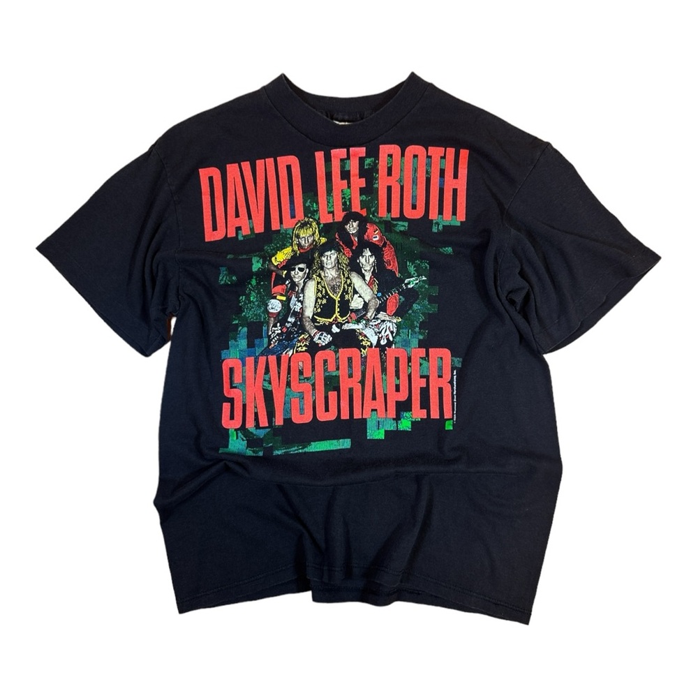Vintage 1988 David Lee Roth SKYSCRAPER T-Shirt - S (17" x 24")